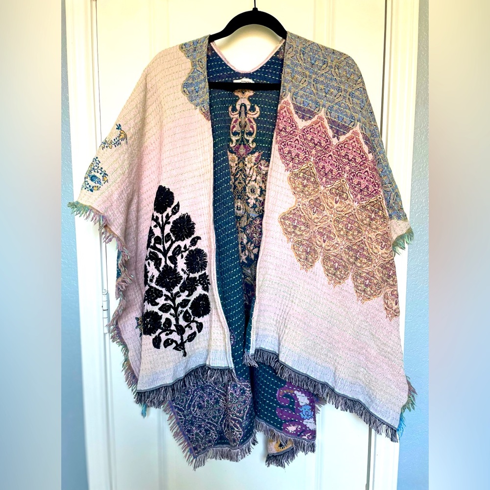 Anthropologie Josephina Floral Wrap OS